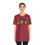 Peace Love Fall Unisex Short Sleeve Tee