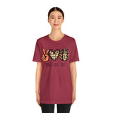 Peace Love Fall Unisex Short Sleeve Tee