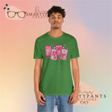Cafecitos, Concha’s y Amor Valentines Day Cotton Blend Shirt