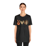 Peace Love Fall Unisex Short Sleeve Tee