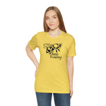 Bee Happy Positivity Shirt  Unisex Short Sleeve Tee