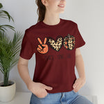 Peace Love Fall Unisex Short Sleeve Tee