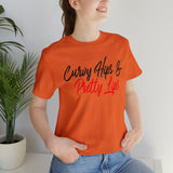 Curvy Hips & Pretty Lips statement T-Shirt/  Unisex Short Sleeve Tee