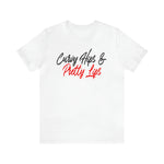 Curvy Hips & Pretty Lips statement T-Shirt/  Unisex Short Sleeve Tee