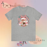 Tis the season for conchas and champurrados Santa Holidays Crew Cotton Blend Shirt