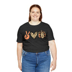 Peace Love Fall Unisex Short Sleeve Tee