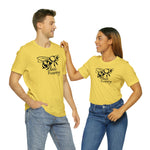 Bee Happy Positivity Shirt  Unisex Short Sleeve Tee