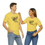 Bee Happy Positivity Shirt  Unisex Short Sleeve Tee