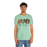 Peace Love Fall Unisex Short Sleeve Tee