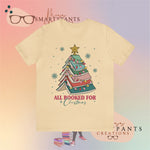 All Booked For Christmas Crew Cotton Blend Shirt