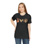 Peace Love Fall Unisex Short Sleeve Tee