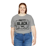 Pretty Black and Educated Unisex  Short Sleeve Tee