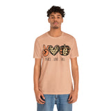 Peace Love Fall Unisex Short Sleeve Tee