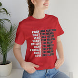 Pray Like Nehemiah Cotton Short Sleeve Shirt