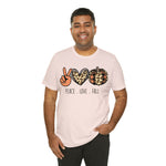 Peace Love Fall Unisex Short Sleeve Tee