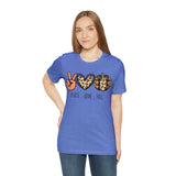 Peace Love Fall Unisex Short Sleeve Tee