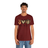 Peace Love Fall Unisex Short Sleeve Tee