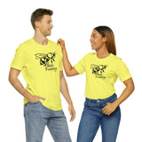 Bee Happy Positivity Shirt  Unisex Short Sleeve Tee