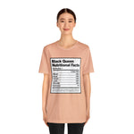 Black Queen Nutritional Facts T-Shirt