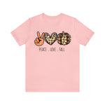 Peace Love Fall Unisex Short Sleeve Tee