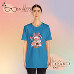 Tis the season for conchas and champurrados Santa Holidays Crew Cotton Blend Shirt