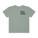 Black, Bougie & Blessed Unisex Garment-Dyed T-shirt