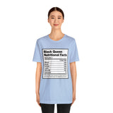 Black Queen Nutritional Facts T-Shirt