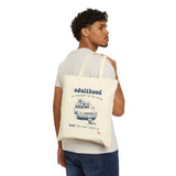 Adulthood Worst Hood Vintage Raccoon Eco-Cotton Tote Bag