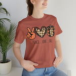 Peace Love Fall Unisex Short Sleeve Tee