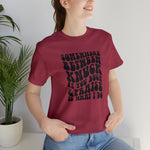 Somewhere between Knuck if you buck and Praise unisex t-shirt