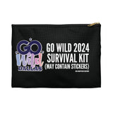 Official Go Wild 2024 Survival Kit Stickers Planner Pouch: Black