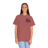 Black, Bougie & Blessed Unisex Garment-Dyed T-shirt