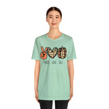 Peace Love Fall Unisex Short Sleeve Tee