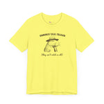 Commit Tax Crimes They can't catch us all Capybara Self Care  unisex T-shirt