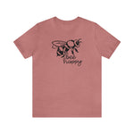Bee Happy Positivity Shirt  Unisex Short Sleeve Tee