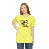 Bee Happy Positivity Shirt  Unisex Short Sleeve Tee