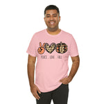 Peace Love Fall Unisex Short Sleeve Tee