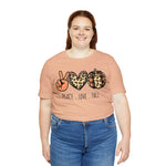 Peace Love Fall Unisex Short Sleeve Tee