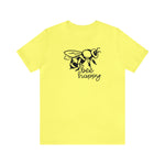 Bee Happy Positivity Shirt  Unisex Short Sleeve Tee