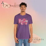 Cafecitos, Concha’s y Amor Valentines Day Cotton Blend Shirt