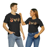 Peace Love Fall Unisex Short Sleeve Tee