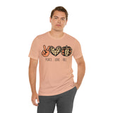 Peace Love Fall Unisex Short Sleeve Tee