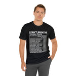 I can't Breathe #BLM  Unisex Short Sleeve Tee