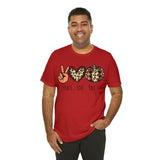 Peace Love Fall Unisex Short Sleeve Tee