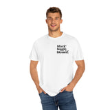 Black, Bougie & Blessed Unisex Garment-Dyed T-shirt