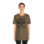 Pretty Black and Educated Unisex  Short Sleeve Tee