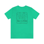 For the Plans I have for you Jeremiah 29:11 UNISEX fit
