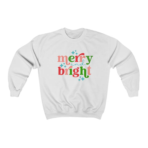 Merry and Bright Holiday Season Unisex EcoSmart® Crewneck Sweatshirt