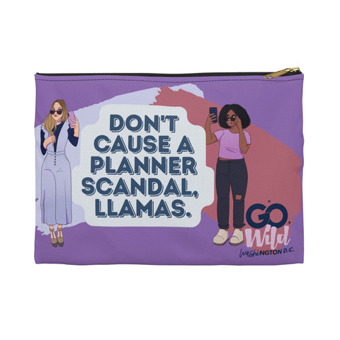 Official Go Wild 2023 Planner Scandal Friends Planner Pouch-Purple