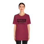 Privilege definition Short Sleeve Tee